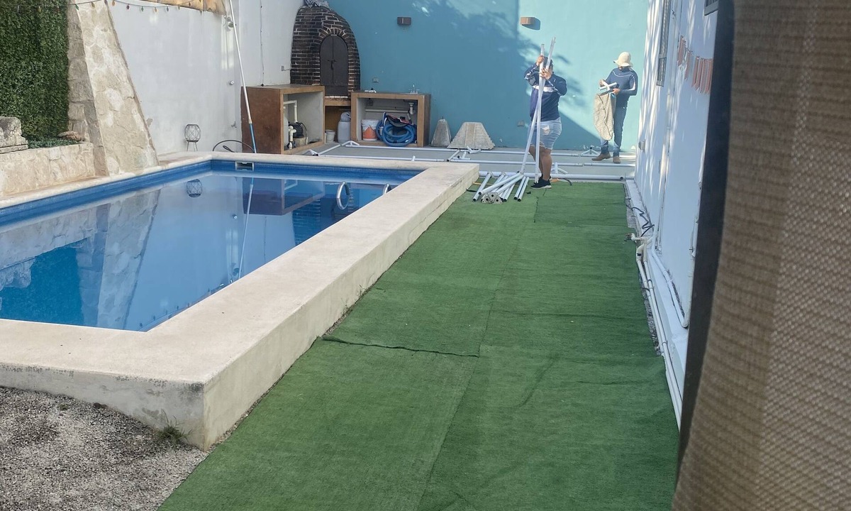 Puerto Juarez House | 3 bedroom house with office, private pool and secure gates.