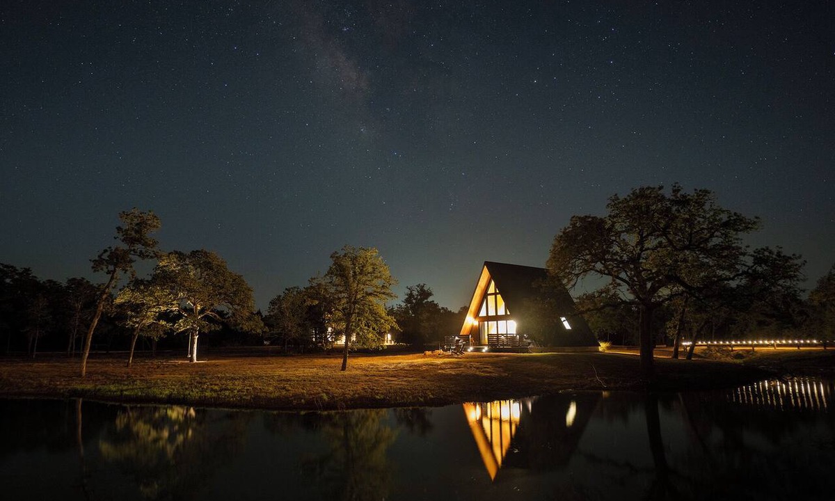 Ledbetter Cabin | A quiet A-frame escape in the Texas countryside, made for slowing down.