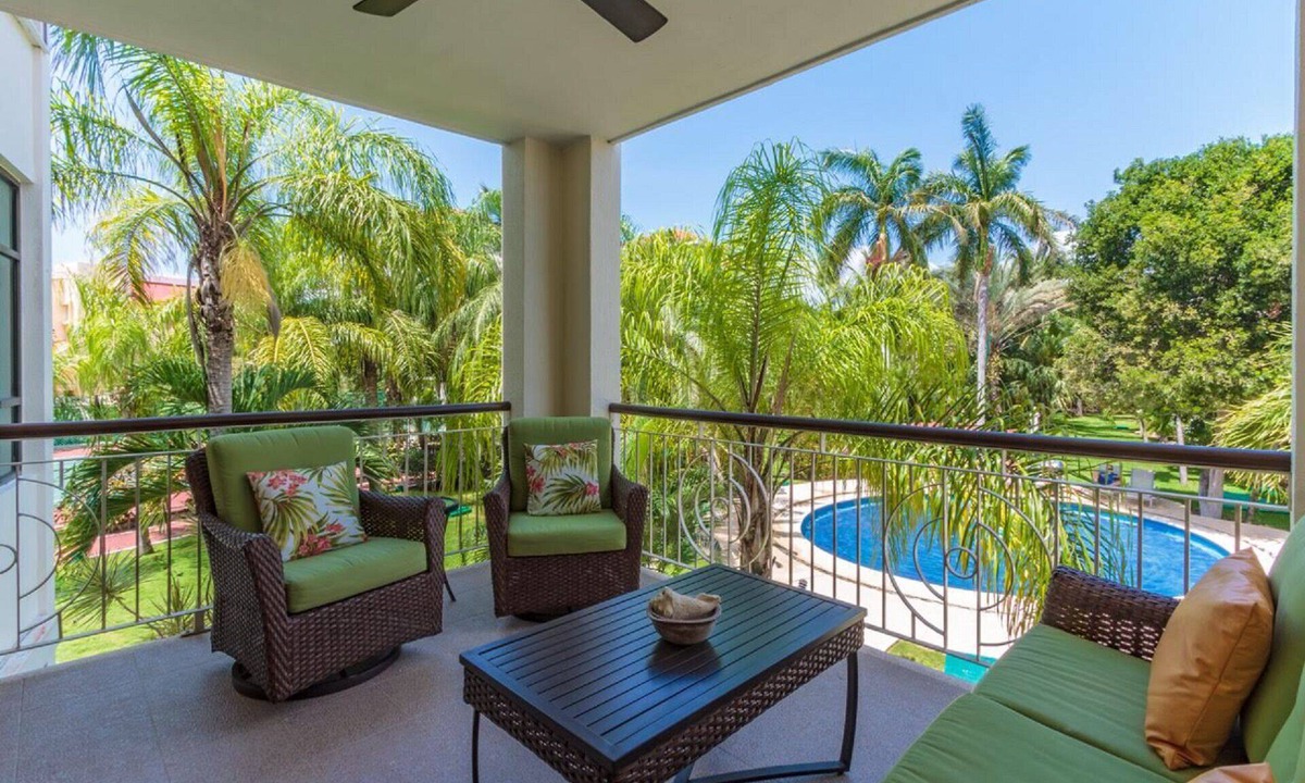 Playacar Condo | Bright 2BR Oasis - Steps to Pool, Beach and 5th Ave - Tropical Garden Views