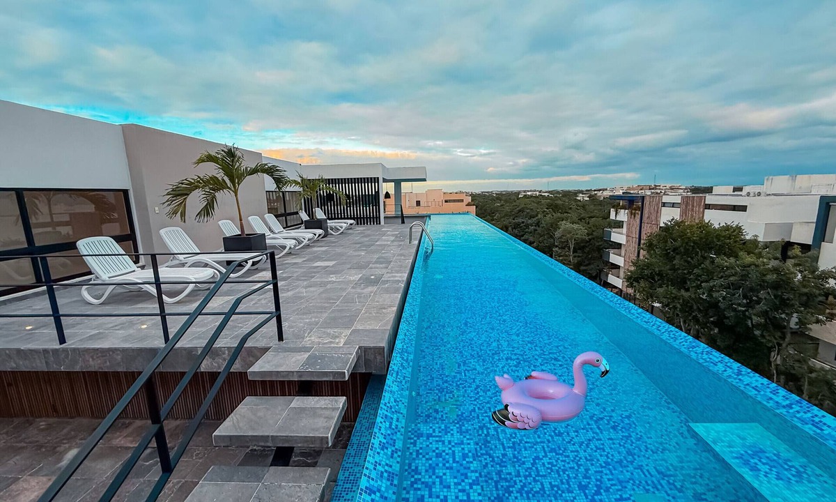 Zama Apartment | Ground Floor 1 BD Apart Aldea Zama Pool Rooftop