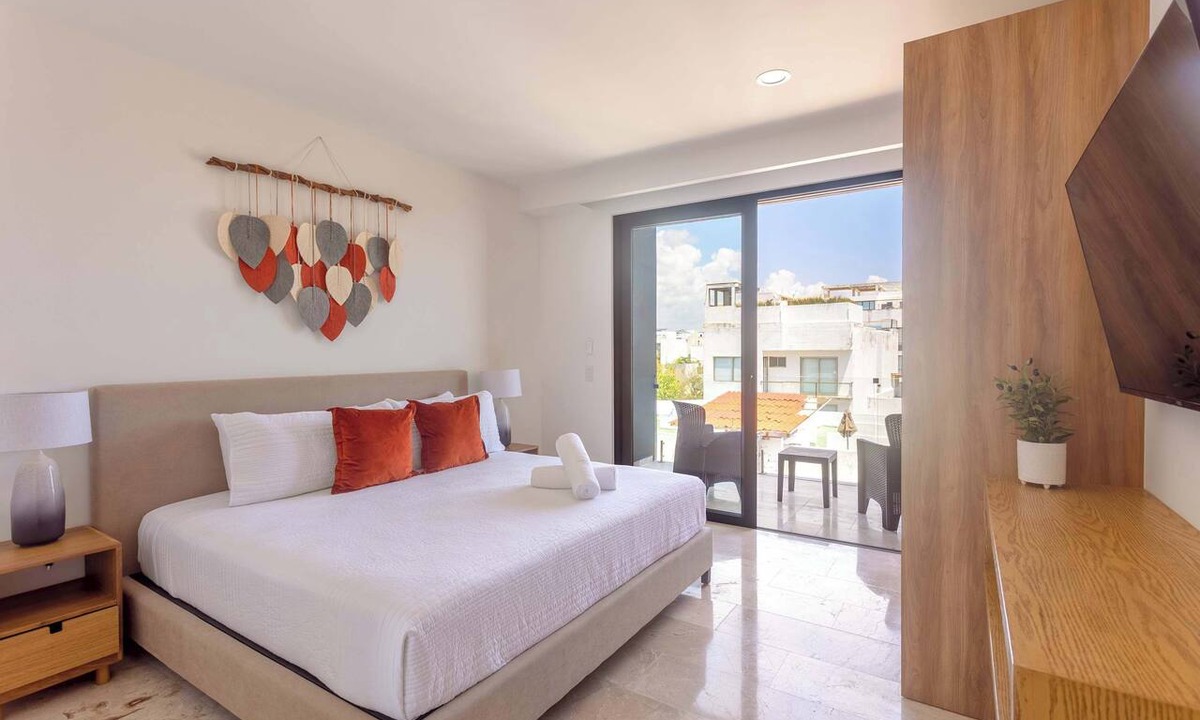 Zazil-ha Apartment | Heart of Playa 5th Ave: Ocean Views & Beach Access
