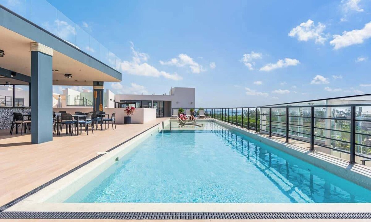 Zazil-ha Condo | Ocean View 2BR w Rooftop Pool 200m to Beach