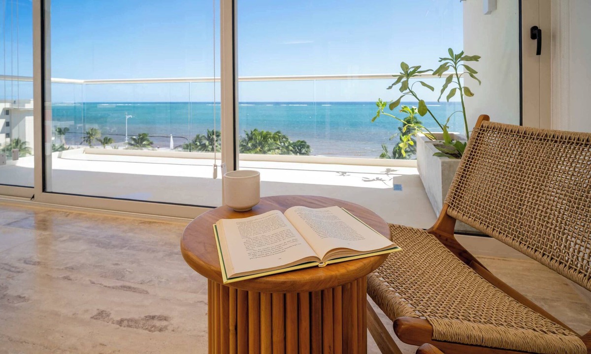 Puerto Morelos Apartment | Oceanview Design Retreat | Pool + Work space