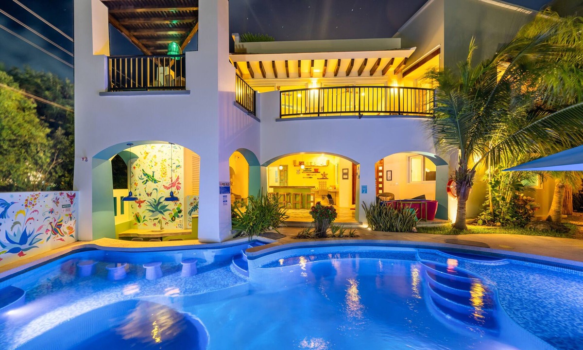 Isla Mujeres House | Stunning Views - Popular luxury home, 4 king suites, TWO pools and Ocean Access!