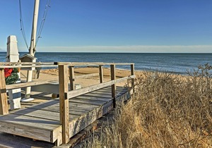 Mashpee Home Steps to Popponesset Beach! in Mashpee