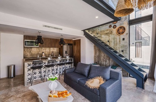 Zama Condo | 1BR Swim up Loft with Cenote | Big Gym & Pools