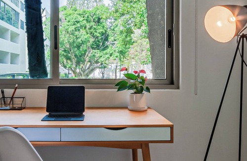 Tlaltenango Apartment | Black & White Apartment, an oasis in Cuernavaca