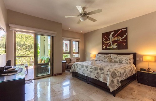 Playacar Condo | Bright 2BR Oasis - Steps to Pool, Beach and 5th Ave - Tropical Garden Views