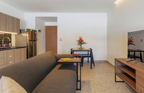 Miguel Hidalgo Apartment | BRIGHT MODERN STUDIO WITH GYM AND POOL