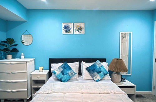 Garfield Heights House | Comfy Blue Studio with Great Amenities