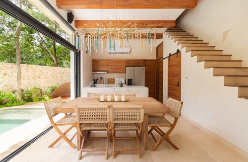 Zama Condo | Eco-Chic TownVilla with Private Pool | Gated at Tulum | Concierge