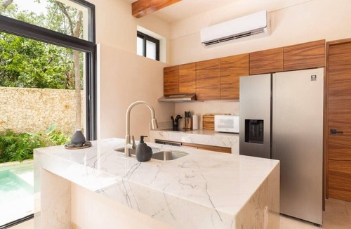 Zama Condo | Eco-Chic TownVilla with Private Pool | Gated at Tulum | Concierge
