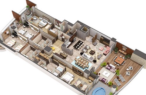 Villa Juarez Resort | Grand Luxxe Residence 4BR RM with golf, massage