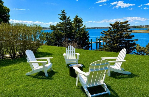Osterville House | Large waterfront home with deep water dock, you'll Fall in love with Breezy Bluff