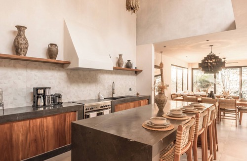 Zama Villa | Luxury 4 Level Villa in Aldea Zama+Rooftop Infinity Pool+Private Backyard Pool