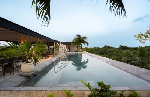 Playacar Condo | Luxury AWA Playacar Penthouse Private Rooftop Plunge Pool Gated Resort Living