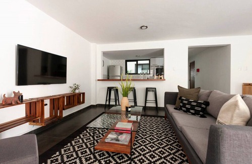 Hipodromo Apartment | Modern, Industrial Apartment with Bamboo Garden and Rooftop Terrace