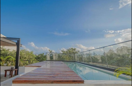 Tulum Apartment | Modern PH Park Lane Private Rooftop Deck Pool By Yeah