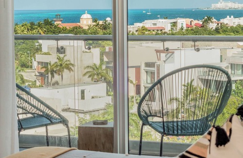 Downtown Cancun Apartment | Penthouse in Puerto Cancún with a Beach and Dock on the Property. | Sleeps 10.