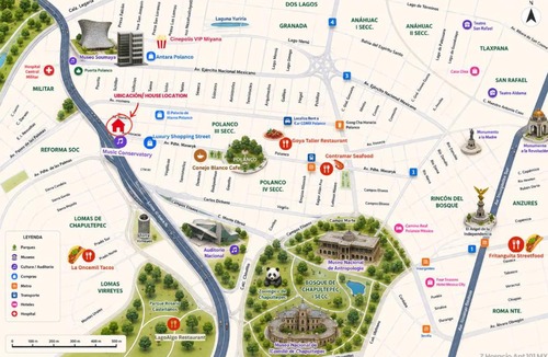 Los Morales House | Polanco Stay Terrace Workspace & Prime Location