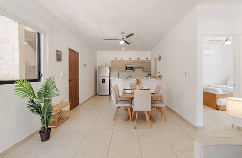Puerto Morelos Condo | Resort Vibes King bed Pool Gym tennis pickle court High Speed Wifi