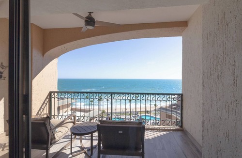 Sandy Beach Condo | Sonoran Spa N803 - 1 BR Next to the Pool, High Speed Wi-Fi - Beachfront Upper Floor Luxury Condo