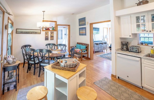 Lubec Cottage | Spectacular beachfront with epic views, beautiful lit-up deck for sunset dining!