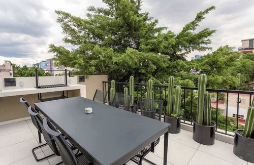 Roma Norte Apartment | Studio Bilbao: Roma Norte Rooftop