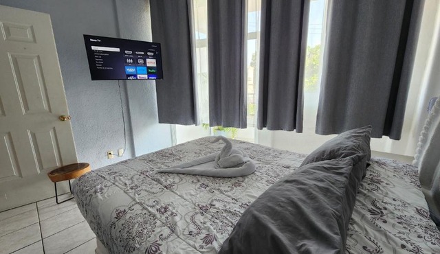 1 BR APT with AC , TV , wi-fi near DT and beach in Zihuatanejo
