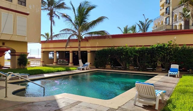 2 bedroom oceanfront apartment, pool + views in Mazatlan in Mazatlan