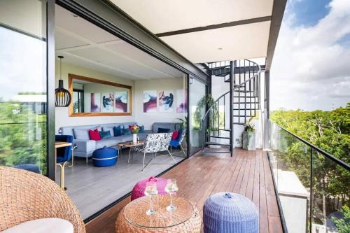 3BR Penthouse with Rooftop Pool Near Centro in Tulum