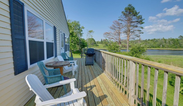 9-Acre Riverfront Home in Milbridge w/Deck & Yard in Milbridge