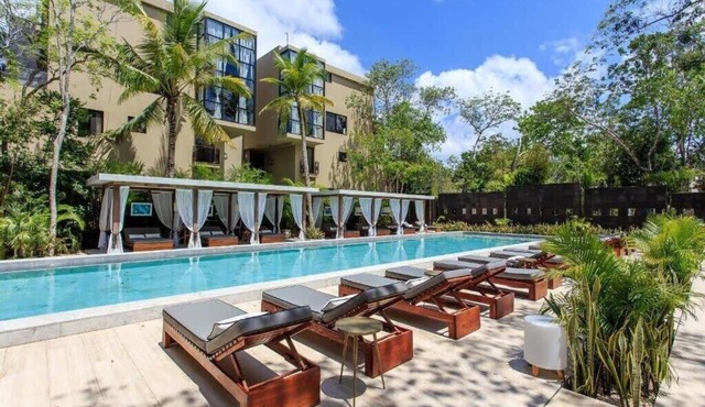 Aldea Zama Condo: Private Pool, Gym & Spa in Tulum