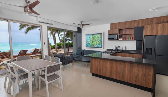 Angelina 28 Beachfront and Family Apartments - Modern and Relaxing Long Stays (20 min from Cancun Airport) in Puerto Morelos