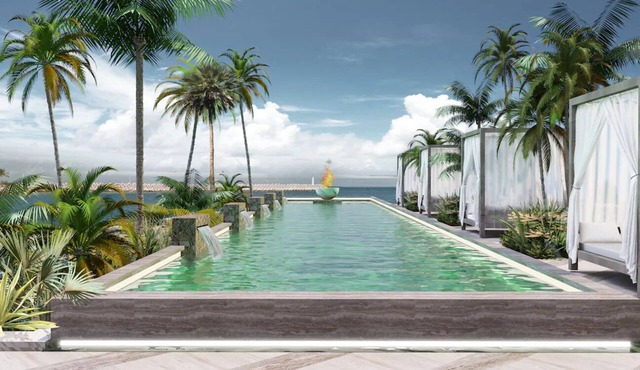 Beachfront Retreat with Water Sports and Golf Nearby