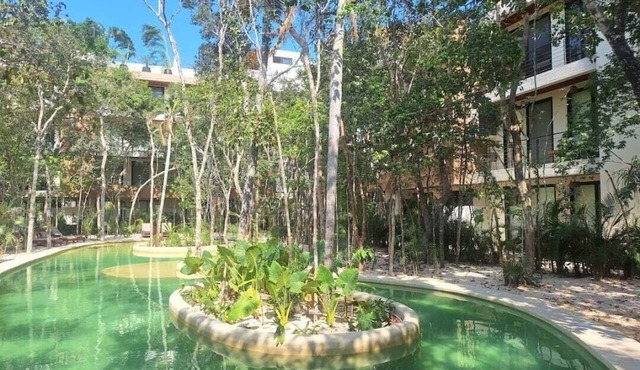 Cozy 1-bedroom apartment in peaceful Tulum with fitness room, WiFi in Tulum
