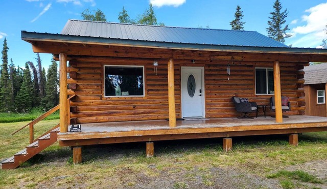 Darn Lucky Cabin at Sport Lake in Soldotna