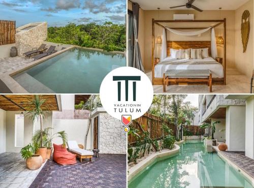 Deluxe 6BR Double Penthouse with 2 Private Roof Pools in Tulum