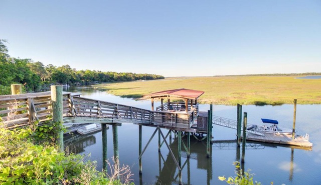 Dock & Views! Waterfront Baisden's Bluff Home in Eulonia