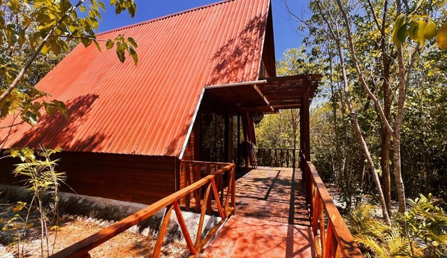 Eco Aldea kinich Ahau en Calakmul in Calakmul