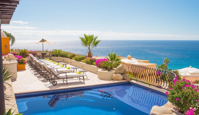 Elegant Pedregal Ocean View Villa w/Pool, Hot Tub & Pacific Ocean Views in Cabo San Lucas