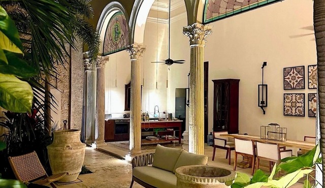 Exceptional One of a Kind Home in Merida Centro, with garden oasis and pool.