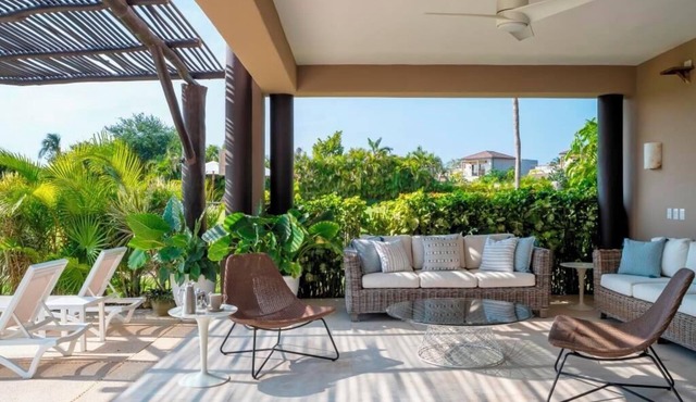 Exclusive Ground Floor Condo on Mexico's Best beach destination in Hacienda de mita