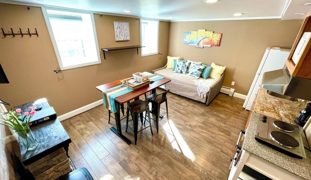 Garden Studio, access to I-93 to Airport, Tufts U, Hiking & Chevalier Theater. in Medford