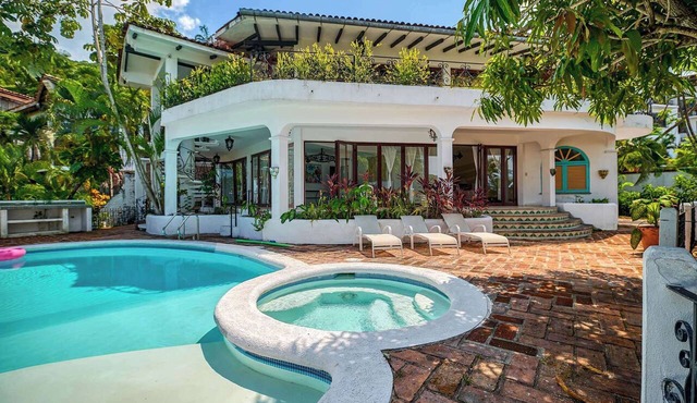 Incredible 5BR Villa With Huge Pool at Conchas Chinas in Puerto Vallarta