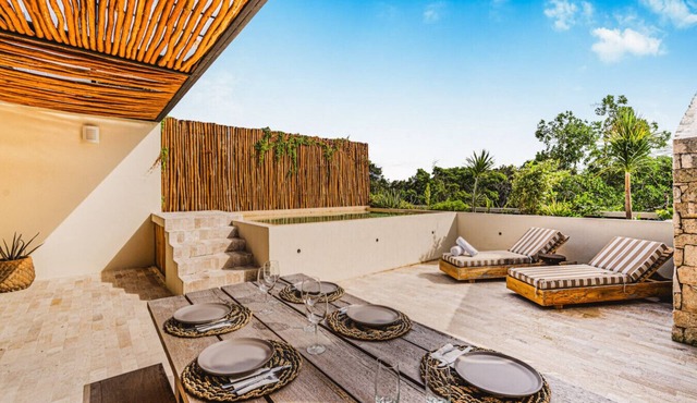 Jungle Penthouse w Sunset Rooftop | Private Pool in Tulum