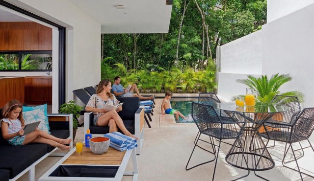 Lux Villa Heated Pool and Cenote Access in Playa del Carmen