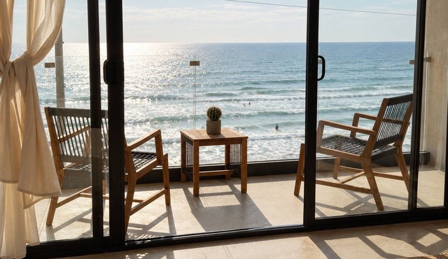Luxury Beachfront with King Bed & AC in Tijuana