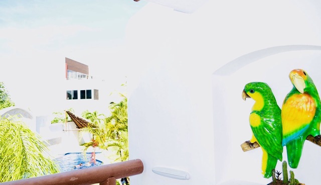Playacar Deluxe Budget Balcony Room With Swimming Pool Air Conditioning and Park in Playa del Carmen
