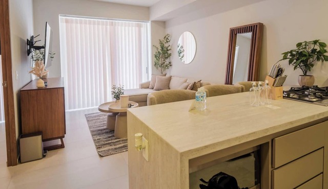 Pool and gym stay near the stadium in Zapopan